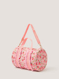 Monsoon strawberry gingham duffle bag for kids, imported from the UK