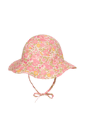 Trotters Liberty Betsy print sun hat pink, imported from the UK