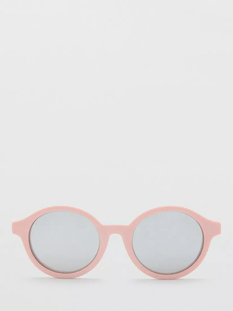 Mango round frame sunglasses pale pink, imported from the UK