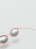Mango round frame sunglasses pale pink, imported from the UK