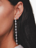 Orelia Pavé mini micro hoop earrings silver, UK version