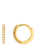 Orelia pearl mini hoop earrings, UK version