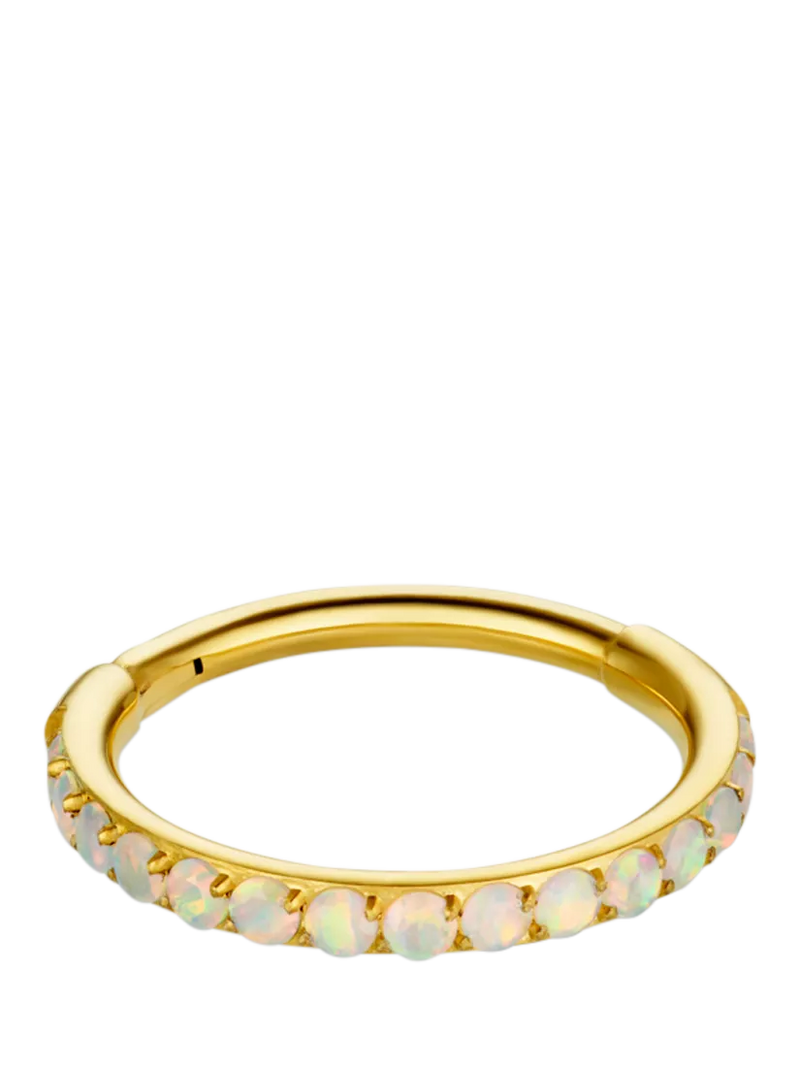 Orelia opal clicker hoop earring single gold, UK version