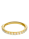 Orelia opal clicker hoop earring single gold, UK version