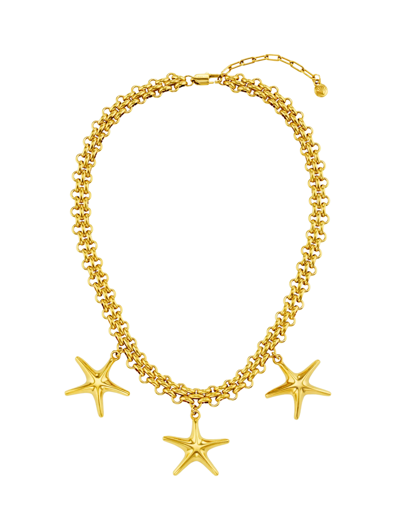 Orelia gold starfish necklace 18ct plate, UK version