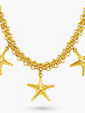 Orelia gold starfish necklace 18ct plate, UK version
