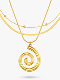 Orelia multi-row gold necklace - British product