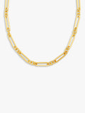 Orelia open rectangular link necklace pale gold 16cm extender, imported from the UK