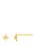 Orelia starburst stud earrings gold - British product