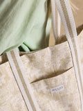 Joules Promenade canvas tote bag natural, imported from the UK