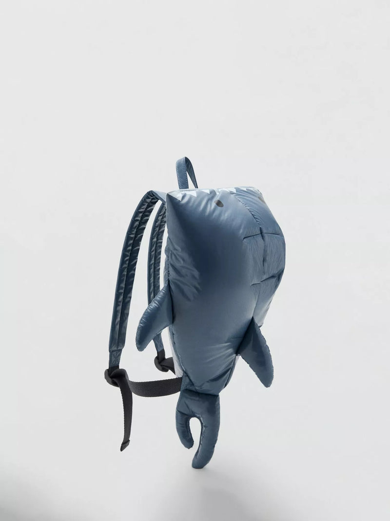 Mango Kids' Shark Backpack, Blue
