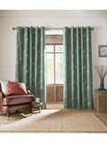 Laura Ashley Pussy Willow blackout curtains fern green, imported from the UK