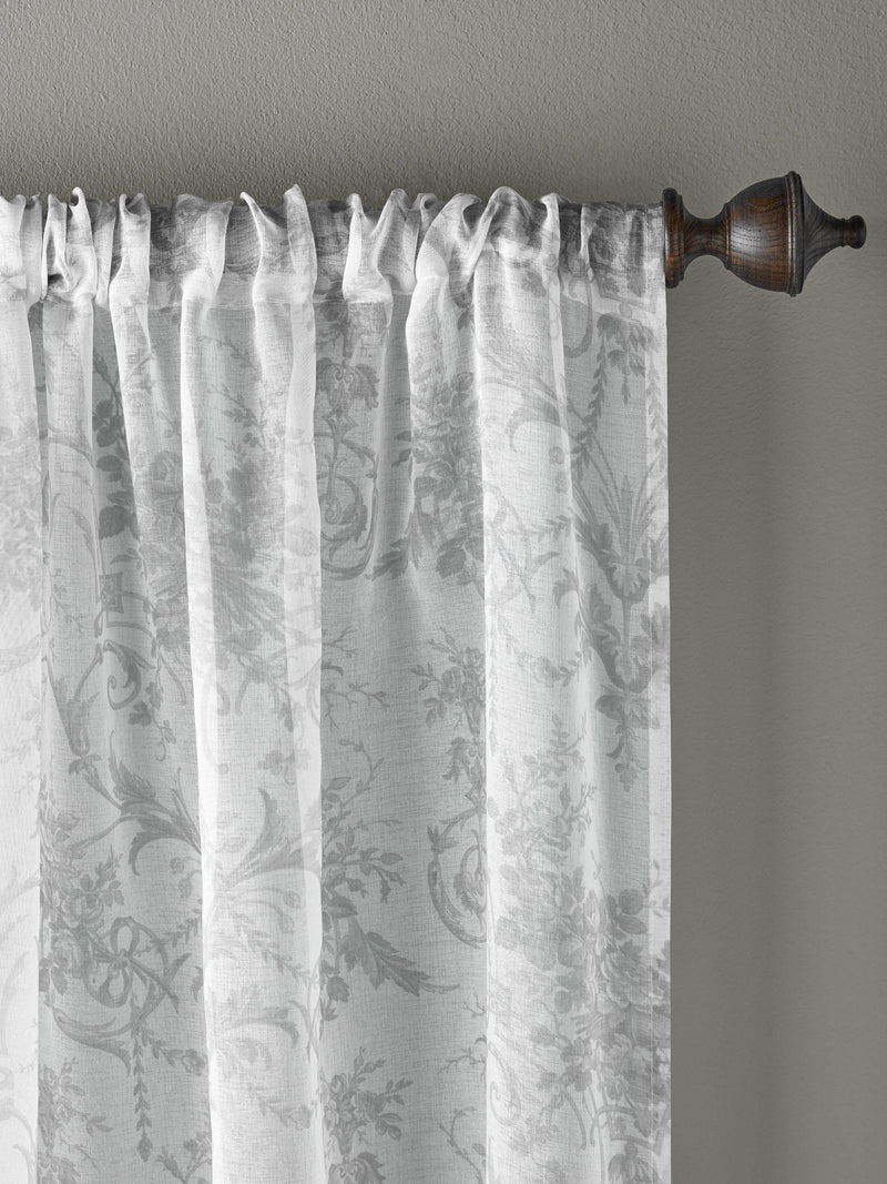 Laura Ashley Tuileries dove voile panel 137cm, UK version
