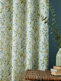 Laura Ashley Brayton Leaves lined eyelet curtains - British product