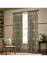 John Lewis Morris & Co. Snakeshead Pair Lined Pencil Pleat Curtains, Sunflower/Stone, 168 x 229cm- Buy online at McGrocer