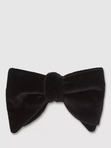 John Lewis Reiss Hike Velvet Bow Tie, Black- Buy online at McGrocer