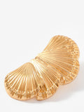 Mint Velvet gold half shell drop earrings 4.5cm (British brand)