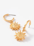 Mint Velvet sun charm hoop earrings 3.5cm, UK version