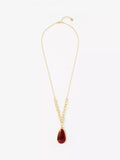 Mint Velvet drop chain pendant necklace gold tone, UK version