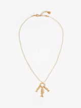 John Lewis Mint Velvet Fish Charm Necklace Gold- Buy online at McGrocer
