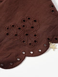 Mint Velvet broderie anglaise scarf floral embroidered charm 137cm, UK version