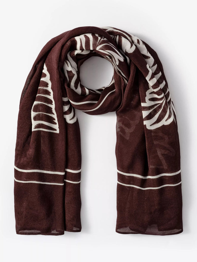 Mint Velvet seashell print scarf cover up, imported from the UK