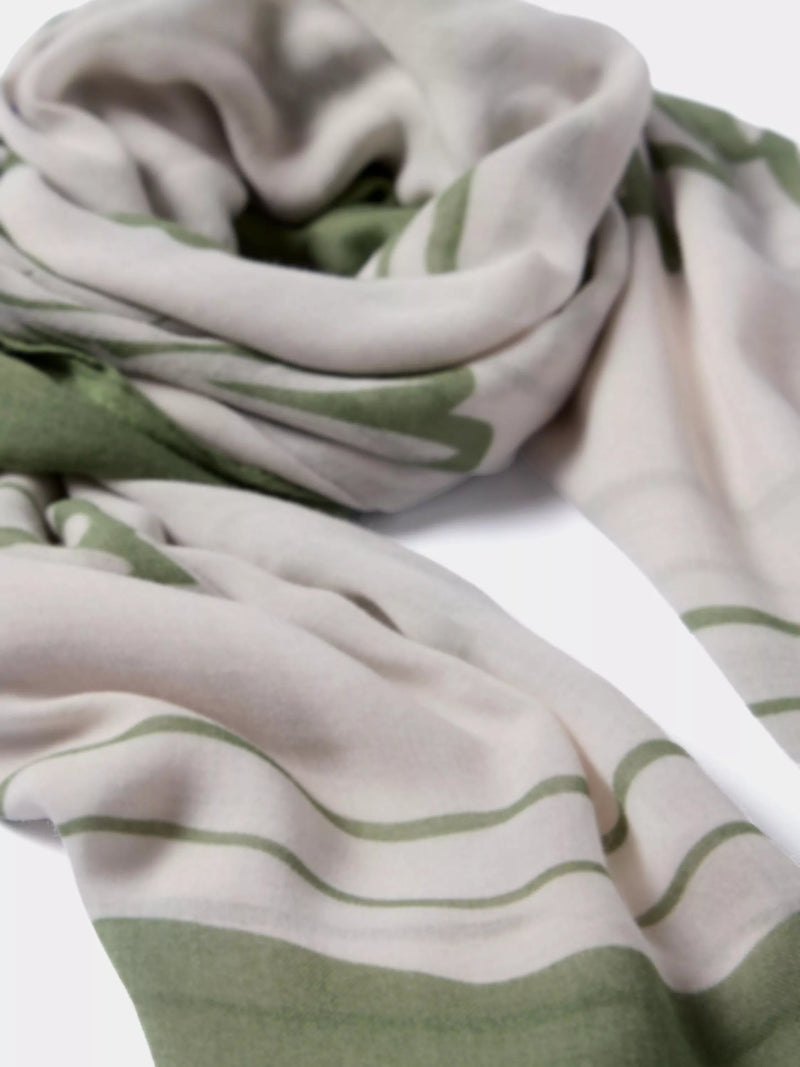 Mint Velvet palm print scarf cover up green multi - British product