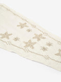 Mint Velvet floral embellished linen neck scarf - British product