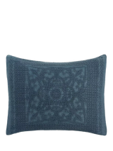 John Lewis Pottery Barn Medallion Matelasse Quilted Duvet Cover Indigo King Size- Buy online at McGrocer
