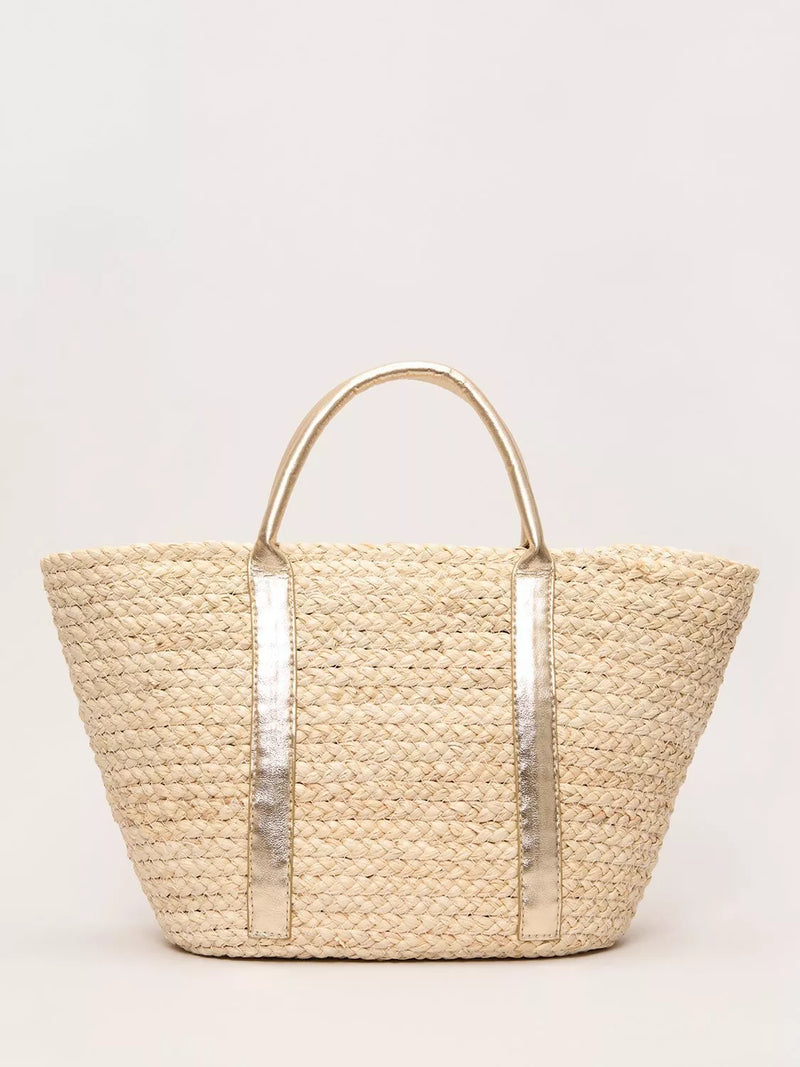 Phase Eight straw tote bag neutral (British brand)