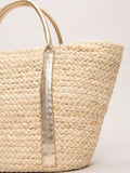 Phase Eight straw tote bag neutral (British brand)