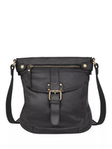 John Lewis Celtic & Co. Leather Crossbody Bag, Black- Buy online at McGrocer