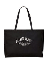 John Lewis Calvin Klein Heritage Crest Logo Tote Bag, Black- Buy online at McGrocer