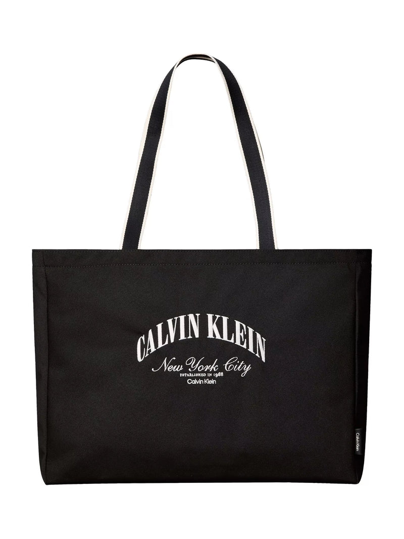 Calvin Klein black logo tote bag (British brand)