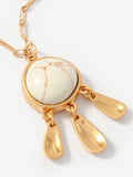 Mint Velvet gold triple drop pendant necklace (British brand)