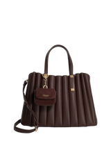 John Lewis Dune London Dolly Pleated 3 Part Tote Bag, Brown- Buy online at McGrocer