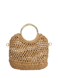 Dune London textured grab bag natural - British product