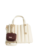 John Lewis Dune London Mini Pleated Dinkdolly Tote Bag, Ecru- Buy online at McGrocer