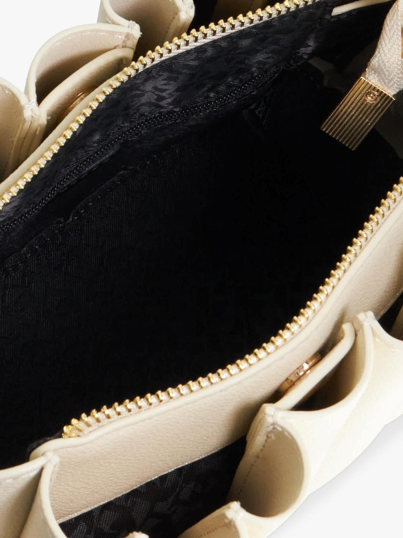 Dune London Mini Pleated Tote Bag Ecru, UK version