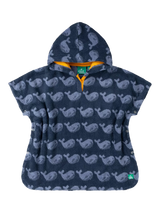 John Lewis Little Green Radicals Baby Whale Towel Poncho Blue- Buy online at McGrocer
