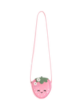 Lindex kids strawberry shoulder bag light pink, imported from the UK