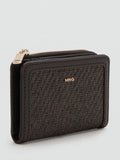 Mango compact zip purse chocolate, imported from the UK