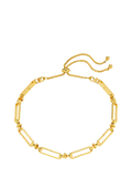 Orelia long link chain bracelet pale gold - British product