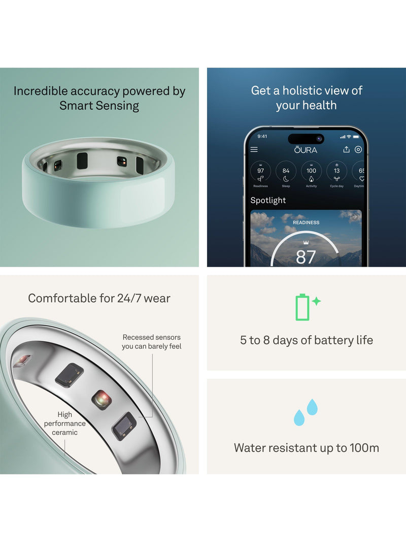 Oura Ring 4 Ceramic smart ring, UK version