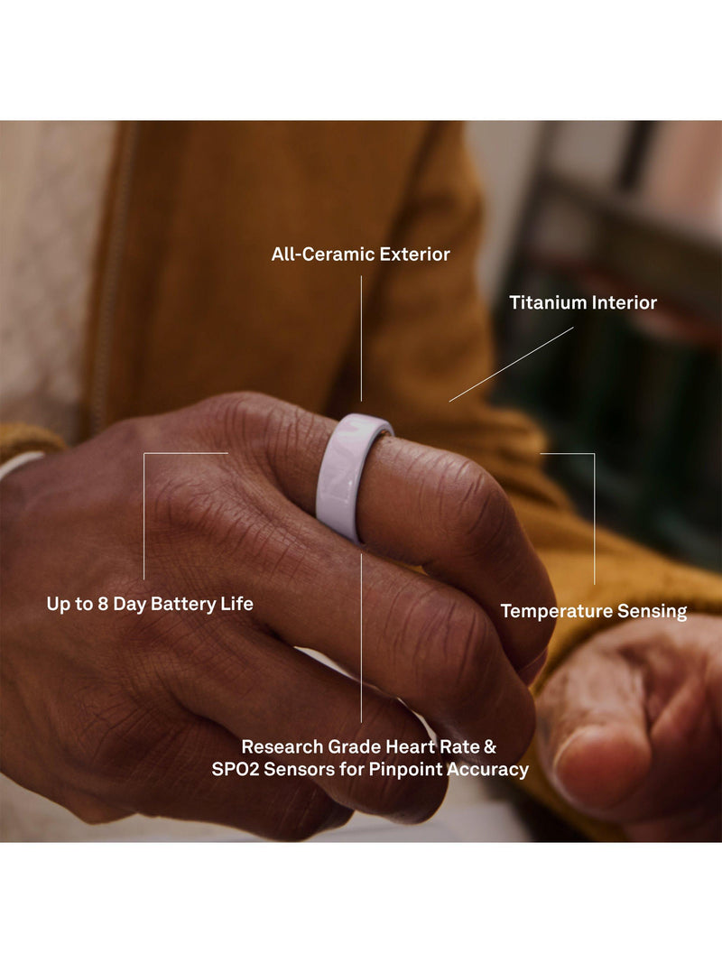 Oura Ring 4 Ceramic smart ring, UK version