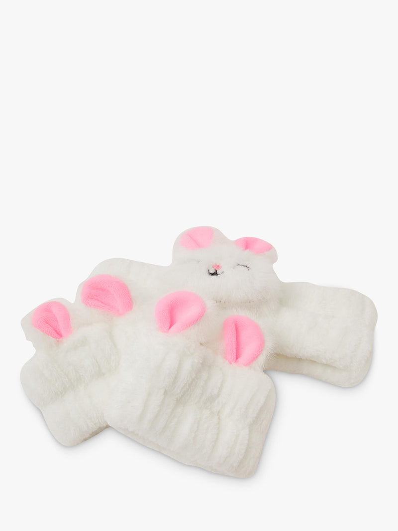 Angels by Accessorize white bunny wash band set, imported from the UK