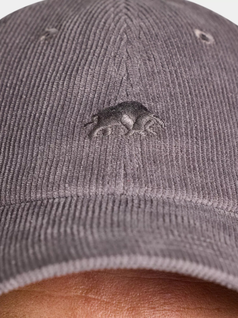 Raging Bull corduroy baseball cap grey - British product