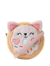 John Lewis Angels by Accessorize Kids' Plush Doughnut Crossbody Bag, Pink- Buy online at McGrocer
