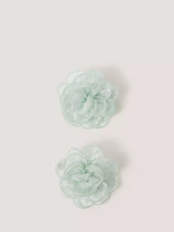 John Lewis Monsoon Kids' Bridesmaid Flower Hair Clips, Pack of 2, Sage- Buy online at McGrocer
