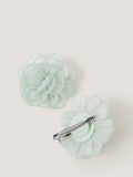 Monsoon hair clips bridesmaid flower sage pack of 2, imported from the UK